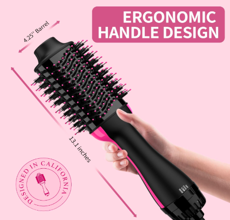 4-in-1 Hair Dryer Brush & Volumizer – Dry, Straighten, Style & Add Volume