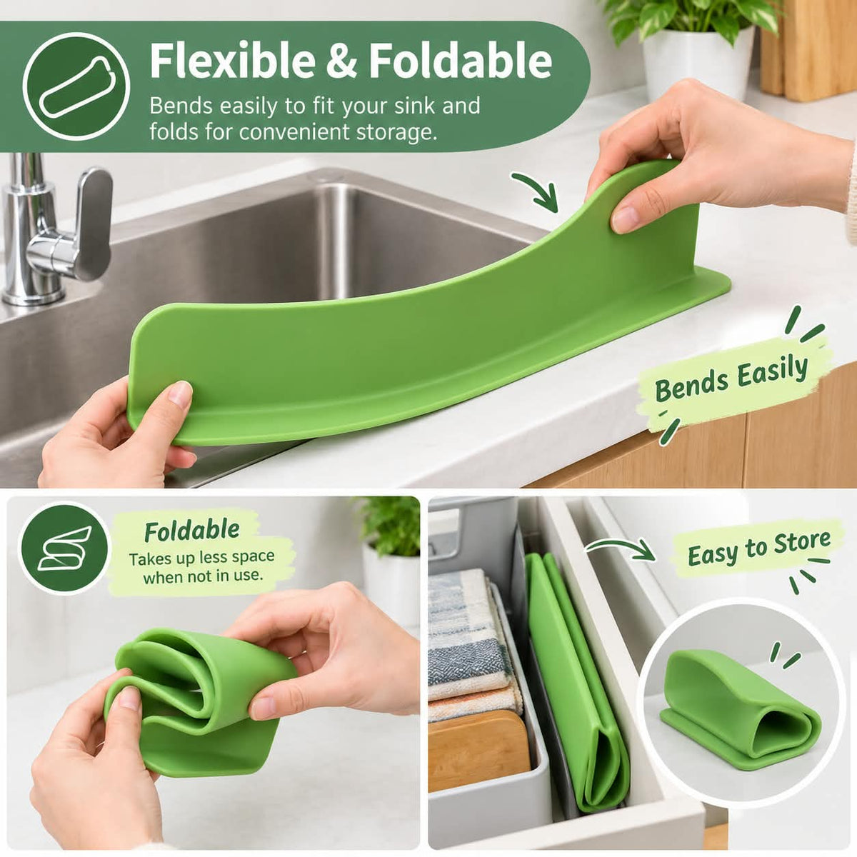 Silicone Sink Splash Suction Guard