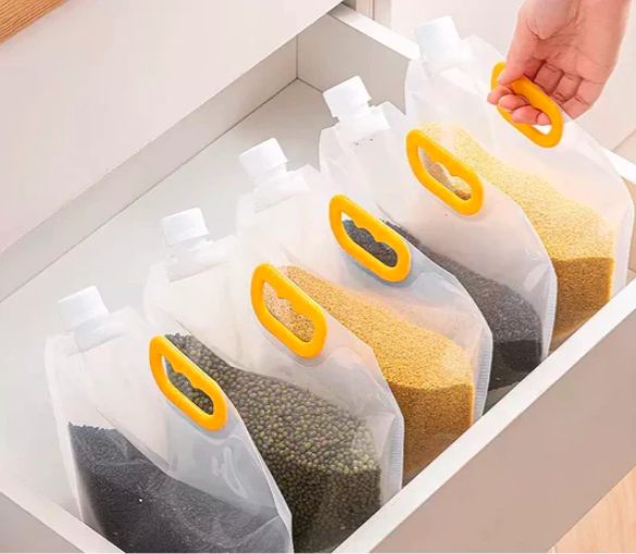Premium Airtight Kitchen Storage Bags (2L, 3L & 5L)
